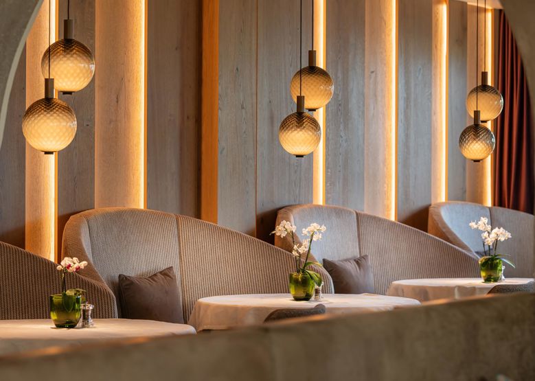 Das Restaurant von unserem Genusshotel bei Meran